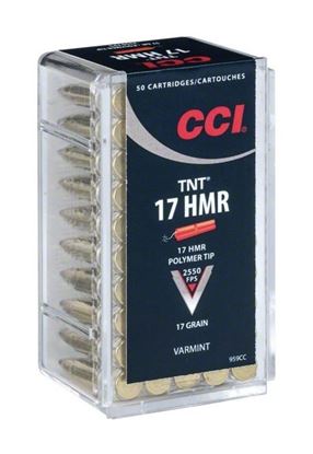 Picture of CCI 959CC 17 HMR VNT Yellow Varmint Tipped 17 Gr, 2650 fps, 50 Rnd Per Box