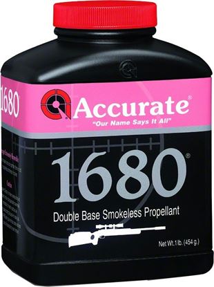 Picture of Accurate 1680 Double Base Smokeless Powder For Rifles, 1Lb, State Laws Apply
