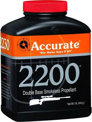 Picture of Accurate 2200 Double Base Smokeless Powder For Rifles, 1Lb, State Laws Apply