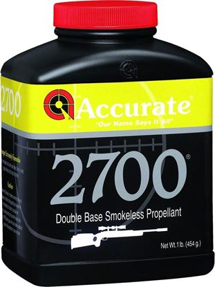 Picture of Accurate 2700 Double Base Smokeless Powder For Rifles, 1Lb, State Laws Apply