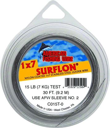 Picture of AFW Surflon Nylon Coated Stainless Leader Wire