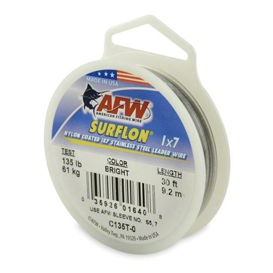 Picture of AFW Surflon Nylon Coated Stainless Leader Wire