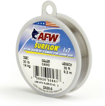 Picture of AFW Surflon Nylon Coated Stainless Leader Wire