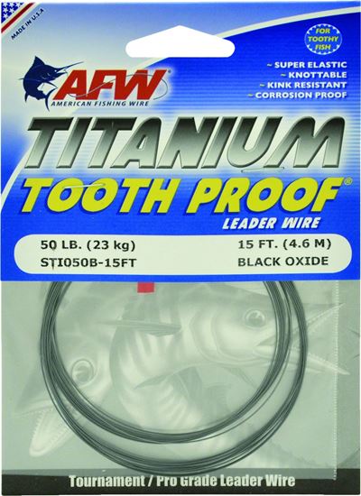 Picture of AFW Tooth Proof Titanium Single Strand Leader Wire