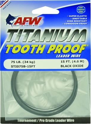 Picture of AFW Tooth Proof Titanium Single Strand Leader Wire