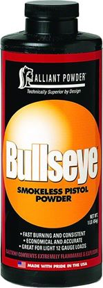 Picture of Alliant BULLSEYE Smokeless Pistol Powder Powder 1 Lb State Laws Apply