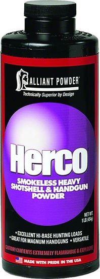 Picture of Alliant HERCO Smokeless Heavy Shotshell/Handgun Powder 1 Lb State Laws Apply