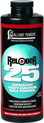 Picture of Alliant RELODER 25 Smokeless Heavy Magnum Rifle Powder 1 Lb State Laws Apply