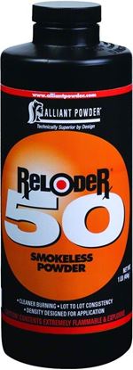 Picture of Alliant RELODER 50 Smokeless 50 Caliber Rifle Powder 1 Lb State Laws Apply