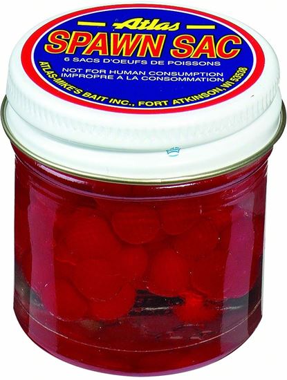 Picture of Atlas-Mike's 62066 Spawn Sacs, 6 Sacs per Jar, Red