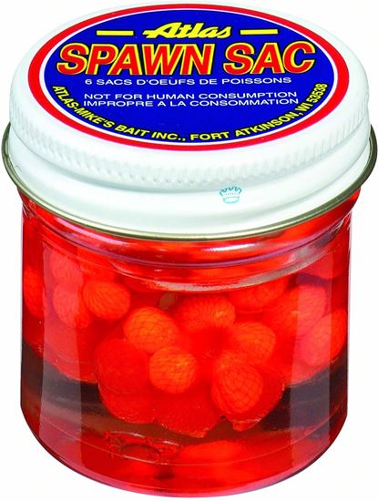 Picture of Atlas-Mike's 62003 Floating Spawn Sacs, 6 Sacs per Jar, Orange