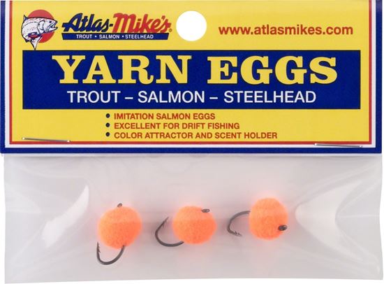 Picture of Atlas-Mike's 88043 Yarn Eggs #4 Hook Orange 3Pk (538397)