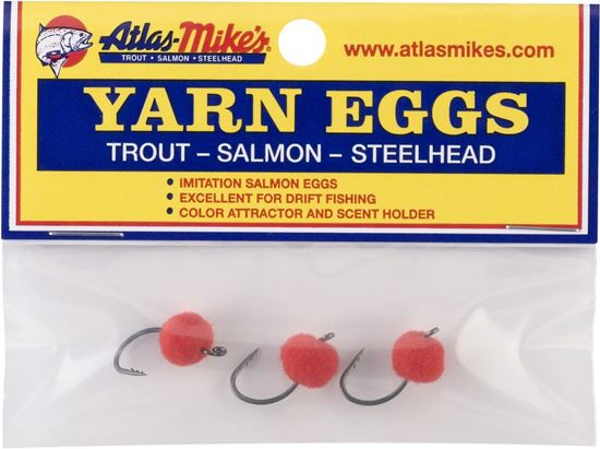 Picture of Atlas-Mike's 88046 Yarn Eggs # 4 Hook Red 3Pk (538413)