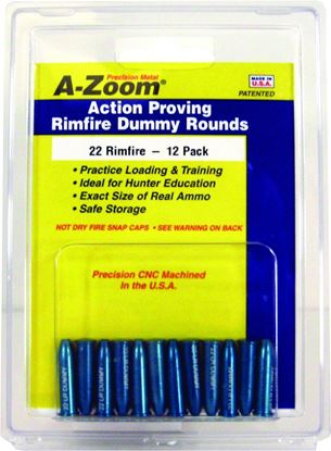 Picture of A-Zoom 12208 Rimfire Snap Cap, 22 Long Rifle 6Pk (089671)