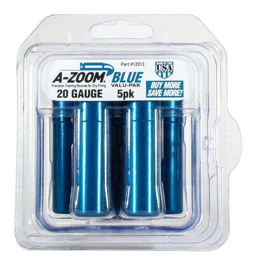 Picture of A-Zoom 12313 20 Gauge Snap Cap, Blue, 5Pk