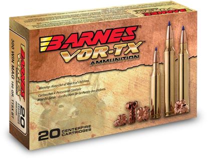 Picture of Barnes 21567 VOR-TX Rifle Ammo 300 WSM, TTSX BT, 150 Grains, 3310 fps, 20, Boxed