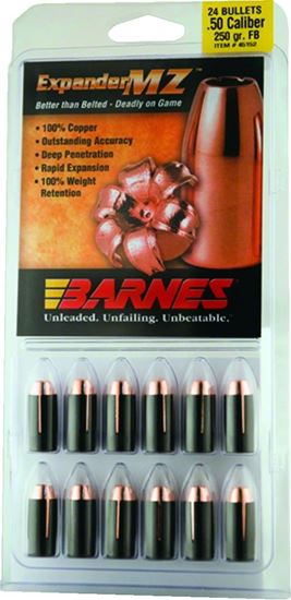 Picture of Barnes 30577 Muzzleloader Bullets 50Cal 250Gr MZ FB w/Sabots Per 24
