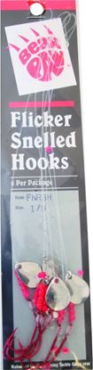 Picture of Bear Paw Flicker Snelled Hooks