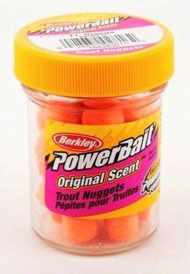 Picture of Berkley BPNFO PowerBait Biodegradable Power Nuggets Fl. Orange 1.1oz Jar