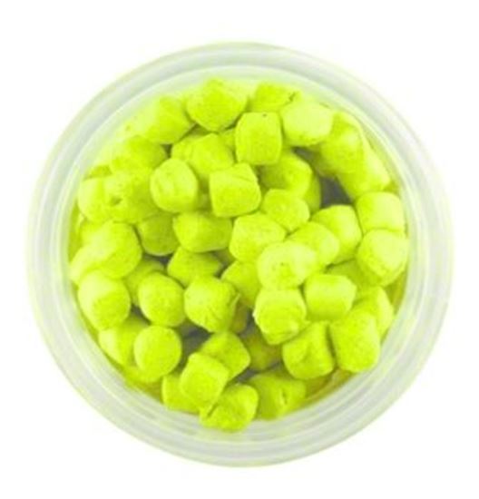 Picture of Berkley CNGC PowerBait Chroma-Glow Crappie Nibbles Glow Chartreuse 1.1oz Jar