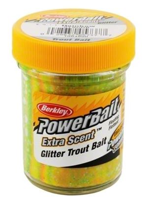 Picture of Berkley STBGRB PowerBait Glitter Trout Bait Rainbow 1.75oz Jar (034535)