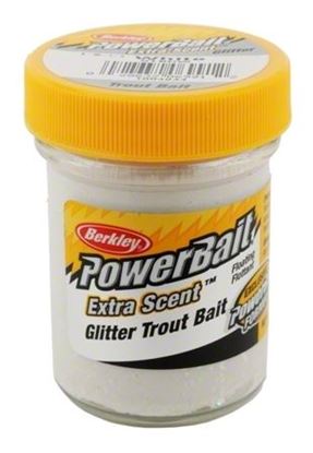 Picture of Berkley STBGW PowerBait Glitter Trout Bait White 1.75oz Jar