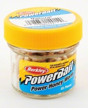 Picture of Berkley EBPHWN PowerBait Power Honey Worm, 1", 55 per Jar Natural