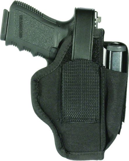 Picture of Blackhawk 40AM02BK Hip Holster 3-4" Med/Large Revolvers Ambidextrous Black