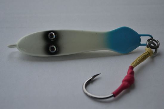 Picture of Blue Water Candy Roscoe Jigs (Rigged Roscoe Jig)