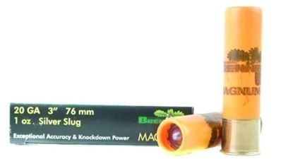 Picture of Brenneke SL-203M Magnum Rifled Slugs 20 GA, 3 in, 1oz, 1476 fps, 5 Rnd per Box