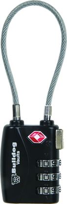 Picture of Bulldog BD8022 TSA Approved Lock Single Pack w/Steel Cable
