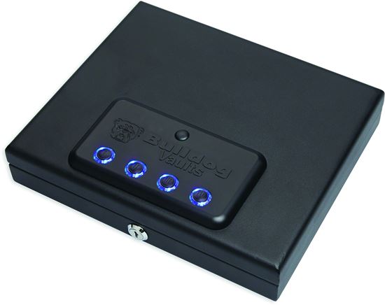 Picture of Bulldog BD4055 Magnum Digital Pistol Vault 11.5"x7.8"x5.5" Top Load LED w/RFID Access