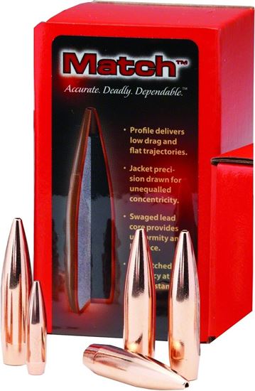 Picture of Hornady 2278 Match Rifle Bullets 22 .224 68Gr HPBT 100Rnd