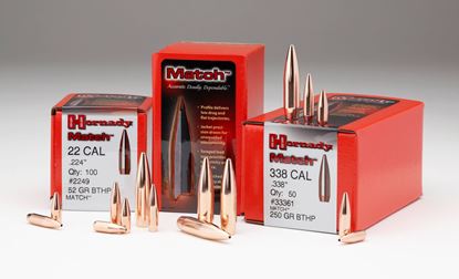 Picture of Hornady 2279 Match Rifle Bullets 22 .224 75Gr HPBT 100Rnd