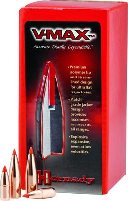 Picture of Hornady 22440 V-MAX Varmint Bullets 6mm 243" 87Gr 100Rnd