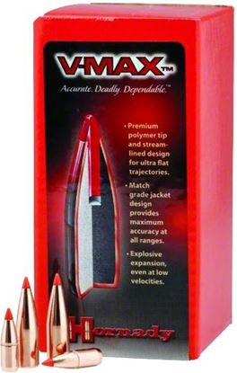 Picture of Hornady 22716 V-MAX Varmint Bullets .224 55Gr (250)