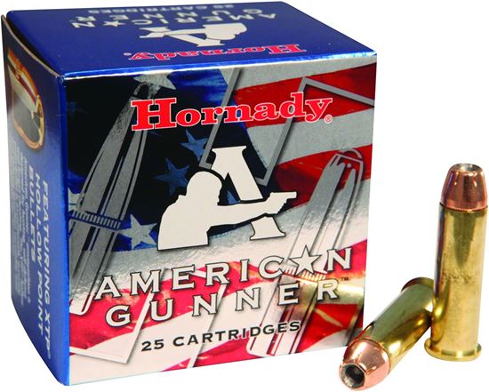 Picture of Hornady 90504 American Gunner Pistol Ammo 357 MAG, XTP, 125 Gr, 1500 fps, 25 Rnd, Boxed