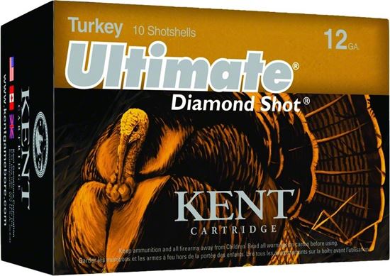 Picture of Kent C1235TK63-5 Ultimate Diamond Shot Turkey Shotshell 12 GA, 3-1/2 in, No. 5, 2-1/4oz, Max Dr, 1200 fps