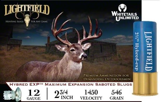 Picture of Lightfield LF-12 Hybred EXP Maximum EXPansion Sabot Slugs 12 GA, 2-3/4 in, 1-1/4oz, Max Dr, 1450 fps, 5 Rnd per Box