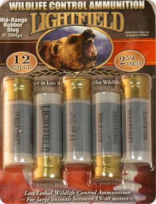 Picture of Lightfield CWMR-12 Wildlife Control Mid-Range Rubber Lug Slugs 12 GA, 2-3/4 in