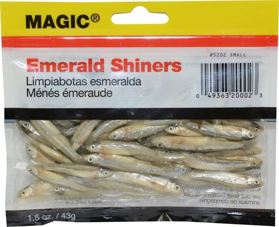 Picture of Magic 5202 Preserved Shiner Minnows, Small, 1 1/2 oz Bag, Natural (127662)