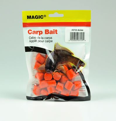 Picture of Magic 3723 Carp Bait, Preformed, 6 oz Bag, Orange/Anise