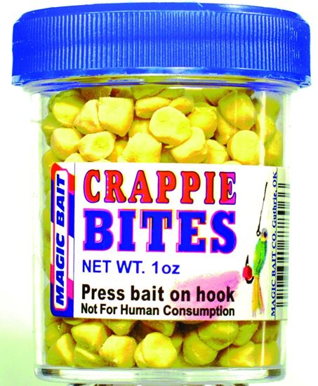 Picture of Magic Bait 06-12 Crappie Bites Yellow, Catch More Slabs, 1oz Jar (071424)