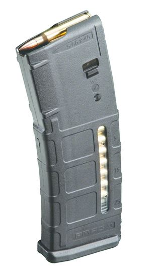 Picture of Magpul MAG570-BLK PMAG Magazine 30 AR/M4 Gen M2 MOE Window 5.56x45 30-Round, Black