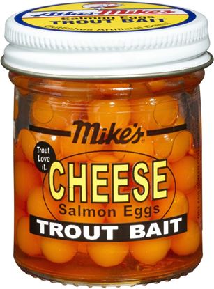 Picture of Mike's 1008 Cheese Salmon Eggs, Yellow 1.1 oz Jar (232918)