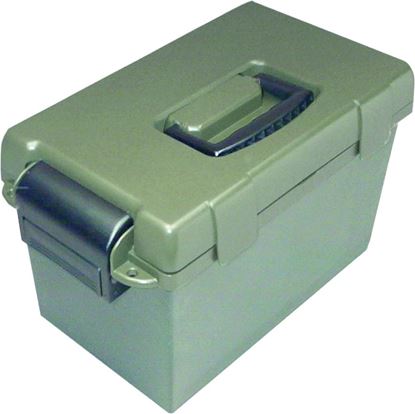 Picture of MTM SPUD1-11 Sportsmen's Plus Utility Dry Box 15"x8.8"x9.4" Divided Lid Lift-Out Tray Forest Green