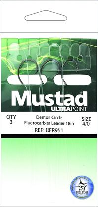 Picture of Mustad Demon Circle Fluorocarbon Rig