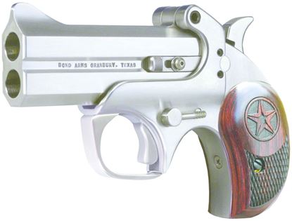 Picture of Bond Arms C2K 45/410 Century 2000 Break Pistol 45 LC, 3.5 in, Wood Grp, 2 Rnd, Blade Front & Fixed Rear, Satin S/S Frame