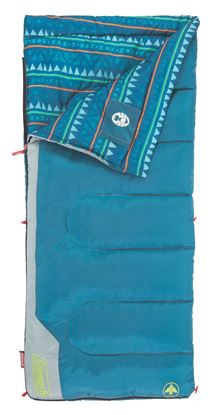Picture of Coleman 2000025290 Kids Sleeping Bag Rectangular 50, blue