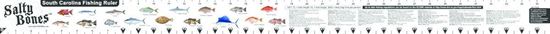 Picture of Salty Bones Fish Ruler Decal With State Regulations